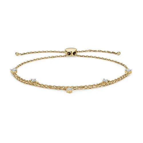 Double Chain Diamond Bracelet